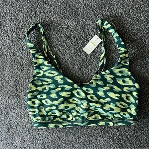 OFFLINE by Aerie Green Neon Leopard Sports Bra